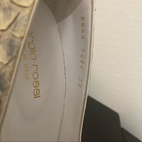 Sergio Rossi Python Peep Toe. - Picture 10 of 11